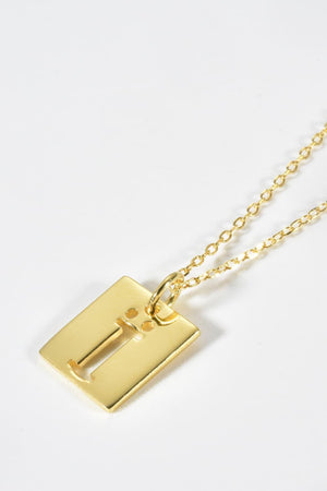 Cutout Rectangle Pendant 925 Sterling Silver Necklace - MXSTUDIO.COM