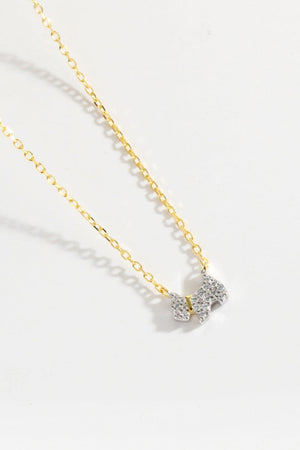 Dainty Puppy Zircon 925 Sterling Silver Necklace - MXSTUDIO.COM