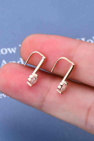 Dainty Style 925 Sterling Silver Moissanite Drop Earrings-MXSTUDIO.COM