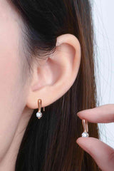 Dainty Style 925 Sterling Silver Moissanite Drop Earrings-MXSTUDIO.COM