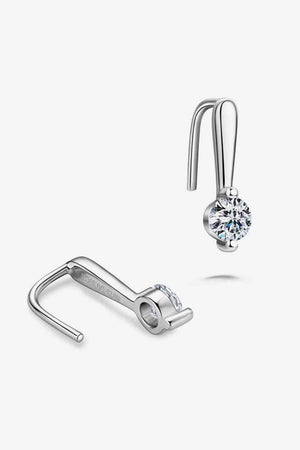 Dainty Style 925 Sterling Silver Moissanite Drop Earrings-MXSTUDIO.COM