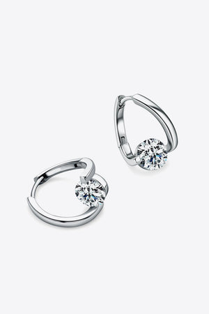 Dashing 925 Sterling Silver 2 Carat Moissanite Earrings - MXSTUDIO.COM