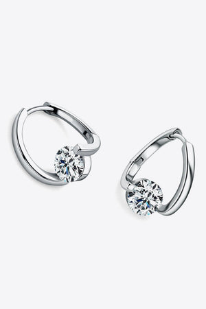 Dashing 925 Sterling Silver 2 Carat Moissanite Earrings - MXSTUDIO.COM