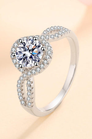 Dazzle Me 925 Sterling Silver 1 Carat Moissanite Ring - MXSTUDIO.COM