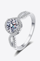 Dazzle Me 925 Sterling Silver 1 Carat Moissanite Ring - MXSTUDIO.COM