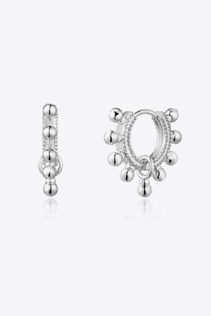 Dazzling Ensemble Sterling Silver Huggie Earrings - MXSTUDIO.COM