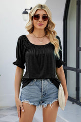 Decide The Vibe Half Sleeve Off Shoulder Blouse - MXSTUDIO.COM