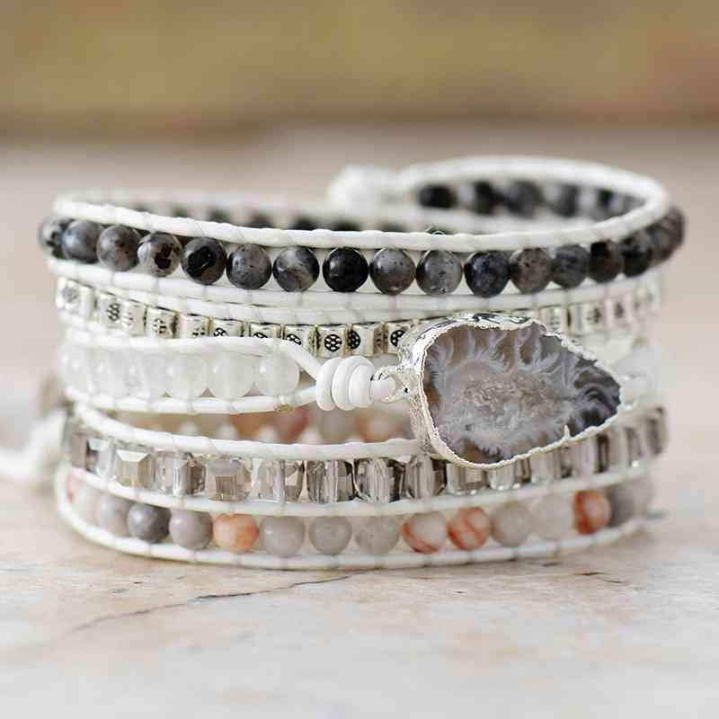 Decorous Natural Stone Layered Bracelet-MXSTUDIO.COM