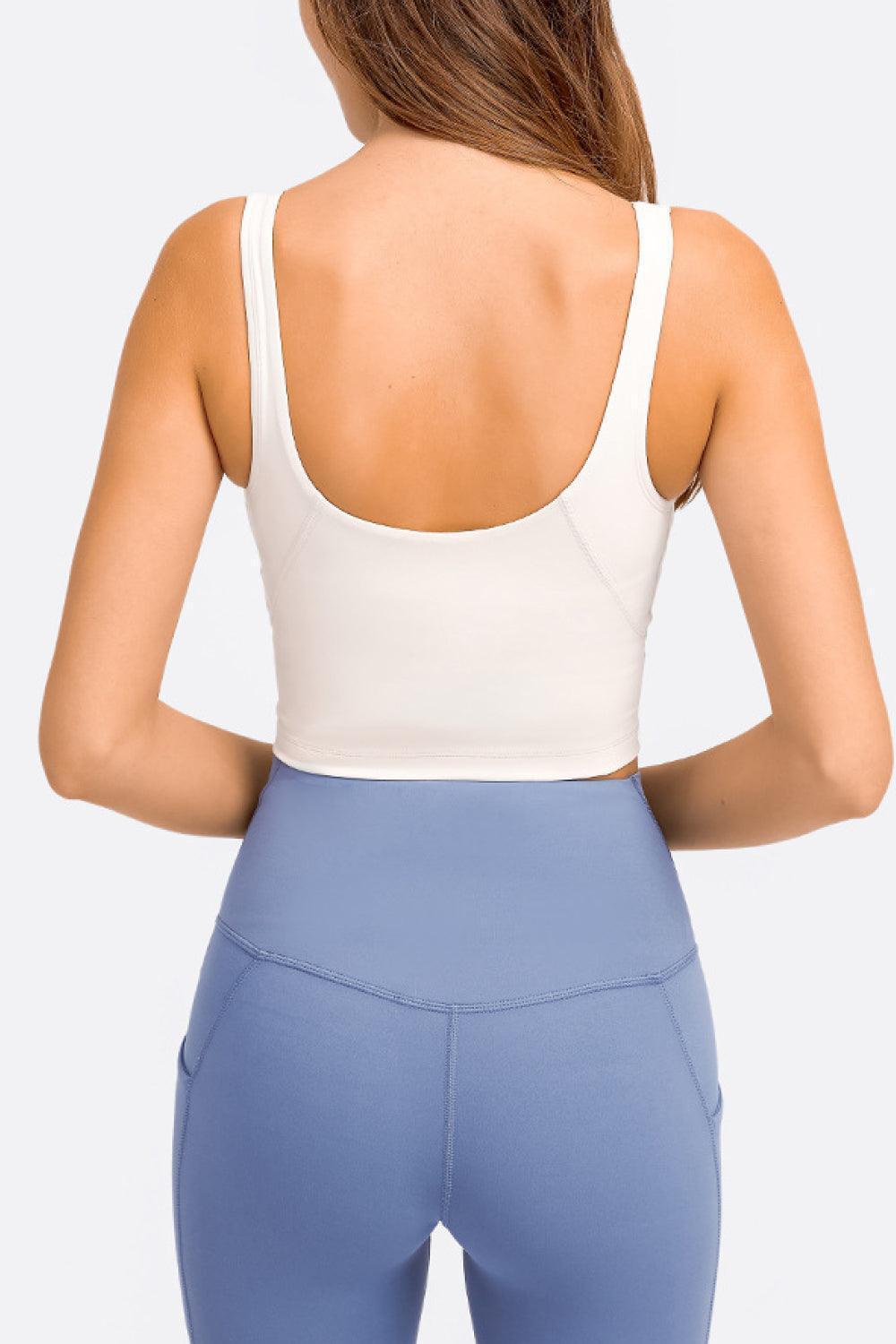 Deep Impact V- Neck Crop Athletic Bra - MXSTUDIO.COM