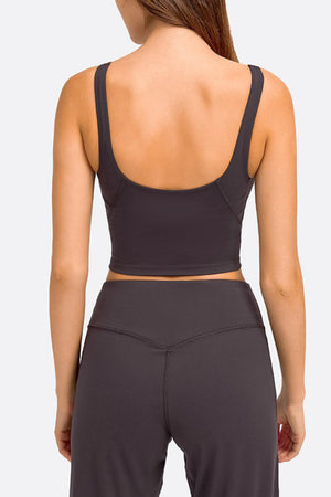 Deep Impact V- Neck Crop Athletic Bra - MXSTUDIO.COM