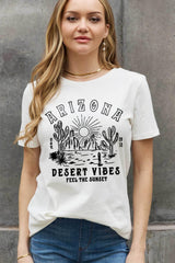 Desert Vibes Short Sleeve Plus Size Arizona T Shirt - MXSTUDIO.COM