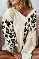 Desirable V Neck Pullover Sweater - MXSTUDIO.COM