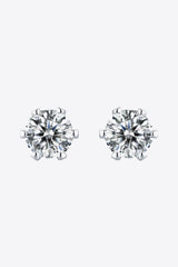 Devoted Love 2 Carat Moissanite Stud Earrings - MXSTUDIO.COM