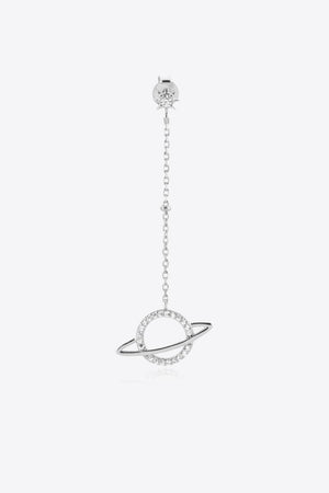 Discoverer Zircon Accent Planet Single Dangle Earring - MXSTUDIO.COM