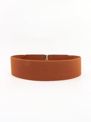 Distinctive Look D Buckle Women's Wide Stretch Belt - MXSTUDIO.COM