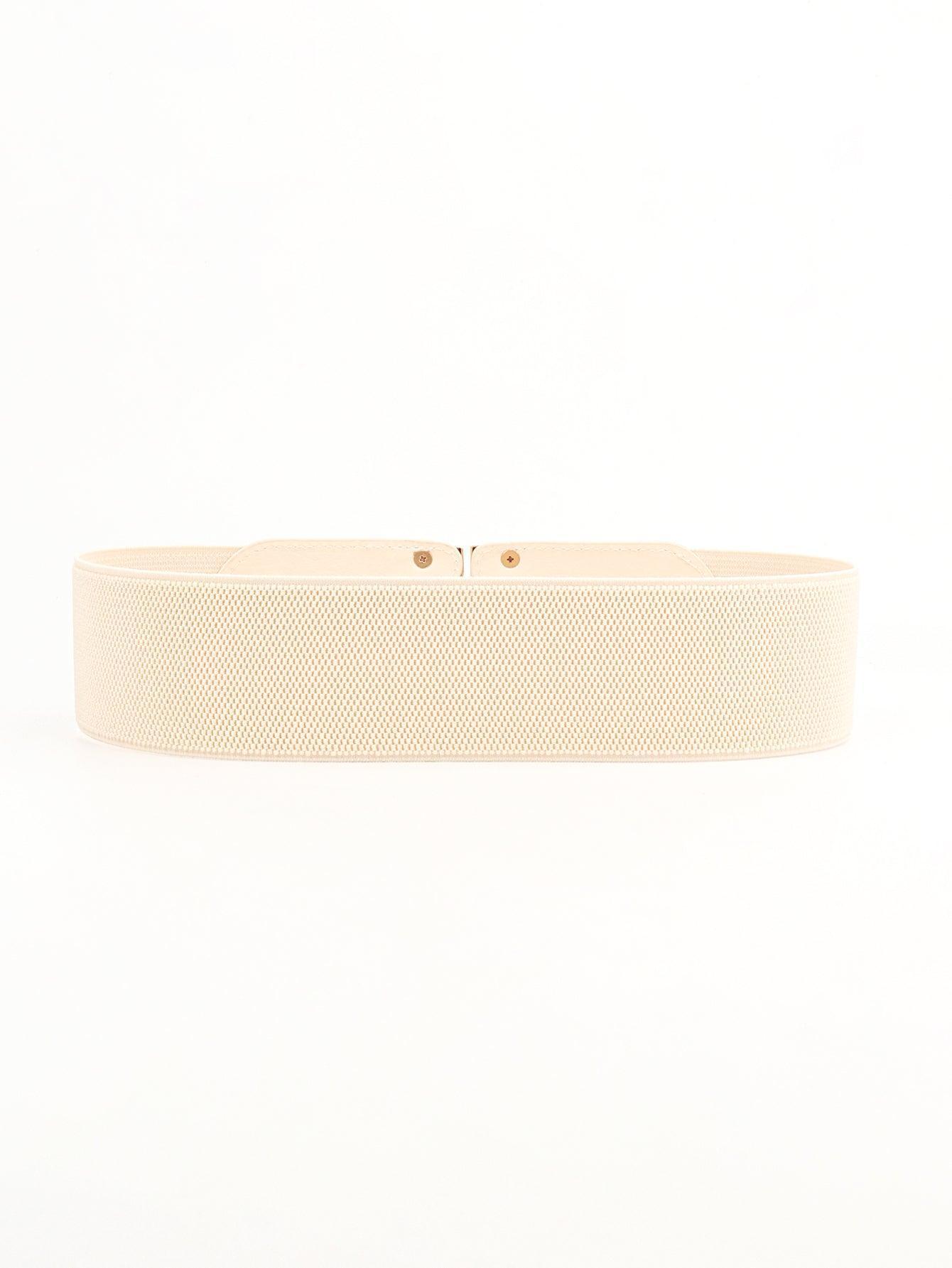 Distinctive Look D Buckle Women's Wide Stretch Belt - MXSTUDIO.COM