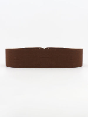 Distinctive Look D Buckle Women's Wide Stretch Belt - MXSTUDIO.COM