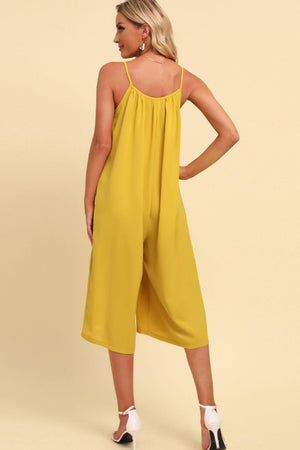 Dominant Beauty Spaghetti Strap Wide Leg Jumpsuit - MXSTUDIO.COM