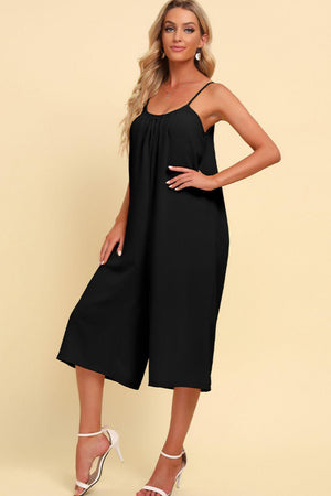 Dominant Beauty Spaghetti Strap Wide Leg Jumpsuit - MXSTUDIO.COM