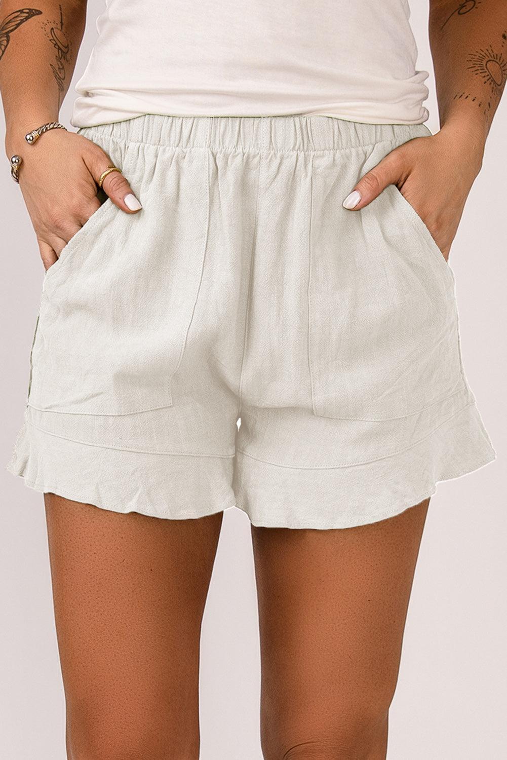 Dovelike Elastic Waist Shorts - MXSTUDIO.COM