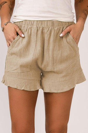 Dovelike Elastic Waist Shorts - MXSTUDIO.COM