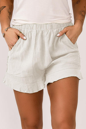 Dovelike Elastic Waist Shorts - MXSTUDIO.COM