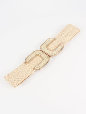 Dream Day Wide Braided Stretch Waist Belt - MXSTUDIO.COM