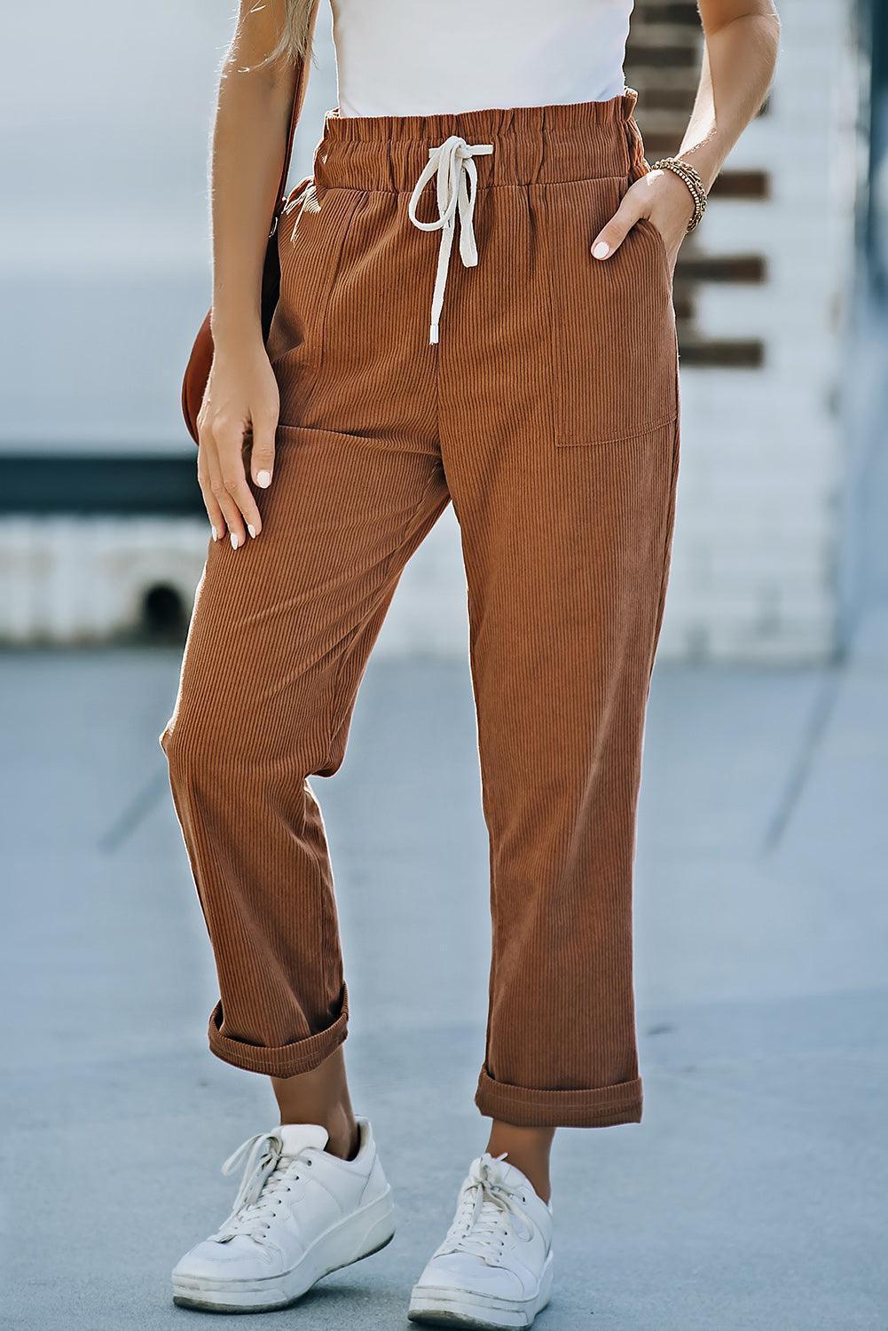 Dynamic Corduroy Pants - MXSTUDIO.COM