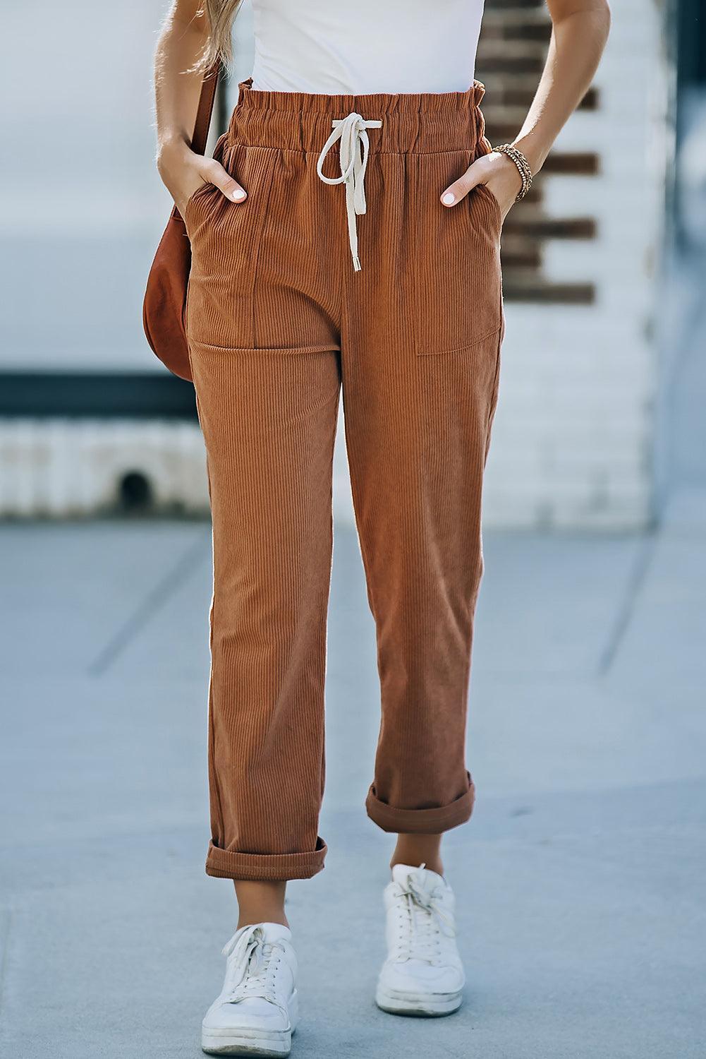 Dynamic Corduroy Pants - MXSTUDIO.COM