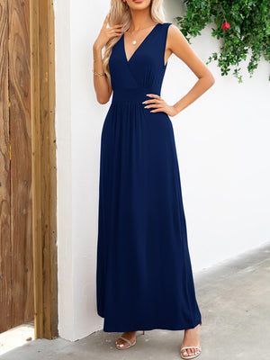 Ease And Confidence A-Line Sleeveless Maxi Dress - MXSTUDIO.COM