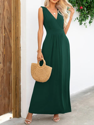 Ease And Confidence A-Line Sleeveless Maxi Dress - MXSTUDIO.COM