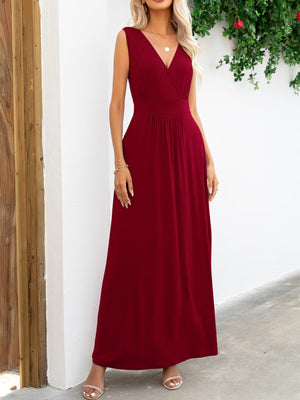 Ease And Confidence A-Line Sleeveless Maxi Dress - MXSTUDIO.COM