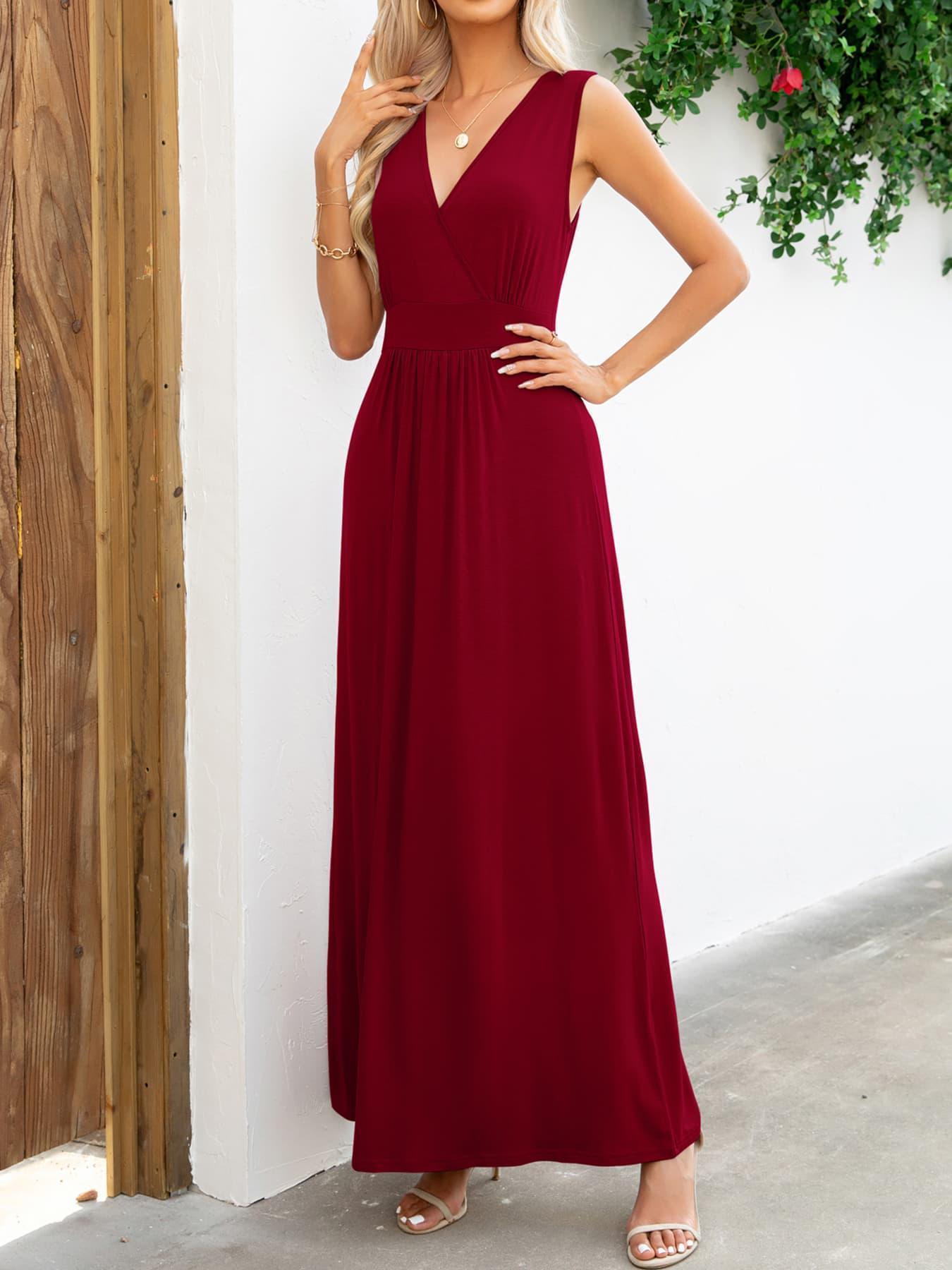 Ease And Confidence A-Line Sleeveless Maxi Dress - MXSTUDIO.COM