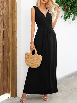 Ease And Confidence A-Line Sleeveless Maxi Dress - MXSTUDIO.COM