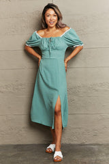 Effortless Fashion Off The Shoulder A-Line Dress - MXSTUDIO.COM