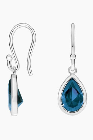 Effortless Glamour Peacock Blue Teardrop Earrings-MXSTUDIO.COM