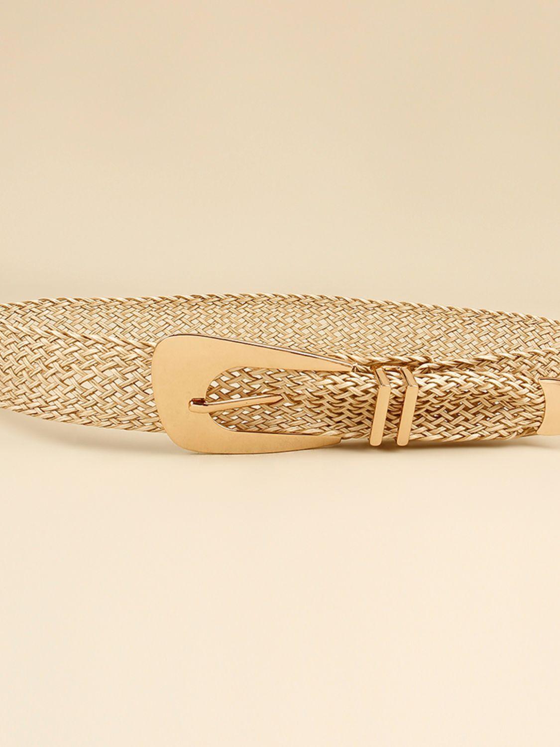 Elegant Irregular Buckle Women's Braided Belt - MXSTUDIO.COM