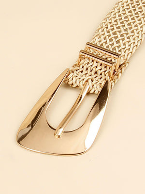 Elegant Irregular Buckle Women's Braided Belt - MXSTUDIO.COM