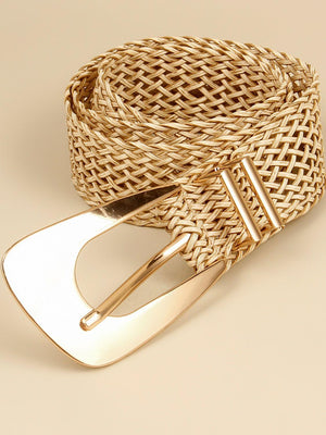 Elegant Irregular Buckle Women's Braided Belt - MXSTUDIO.COM