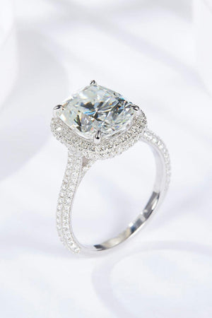 Embodies Beauty 6 Carat Moissanite Halo Ring - MXSTUDIO.COM