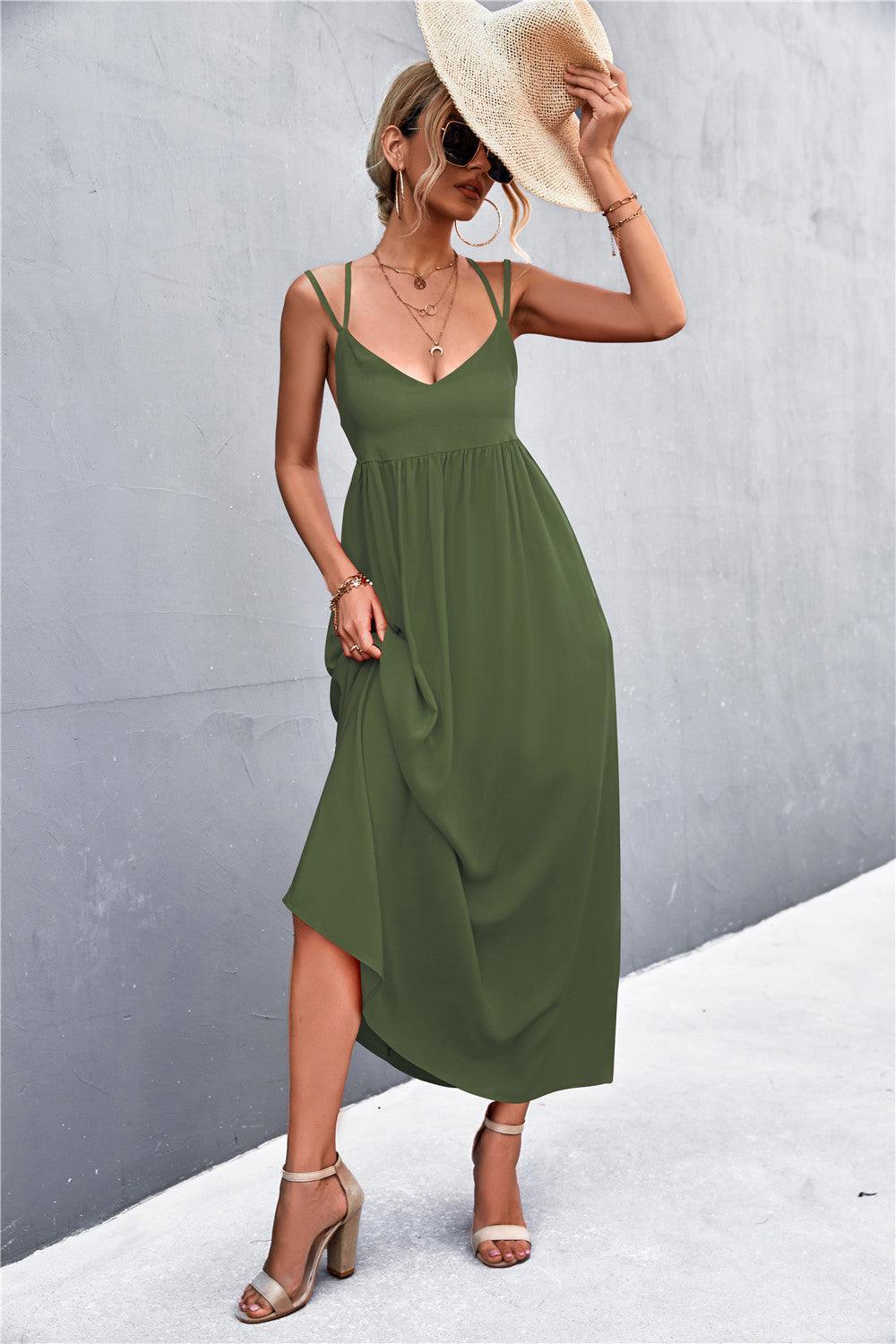 Embrace Imperfections Plunge Maxi Dress - MXSTUDIO.COM