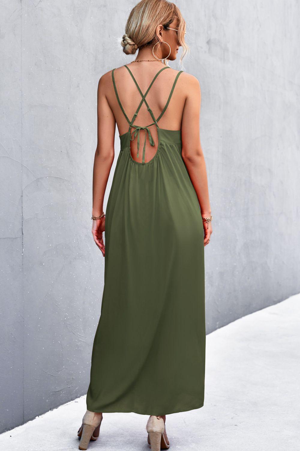 Embrace Imperfections Plunge Maxi Dress - MXSTUDIO.COM