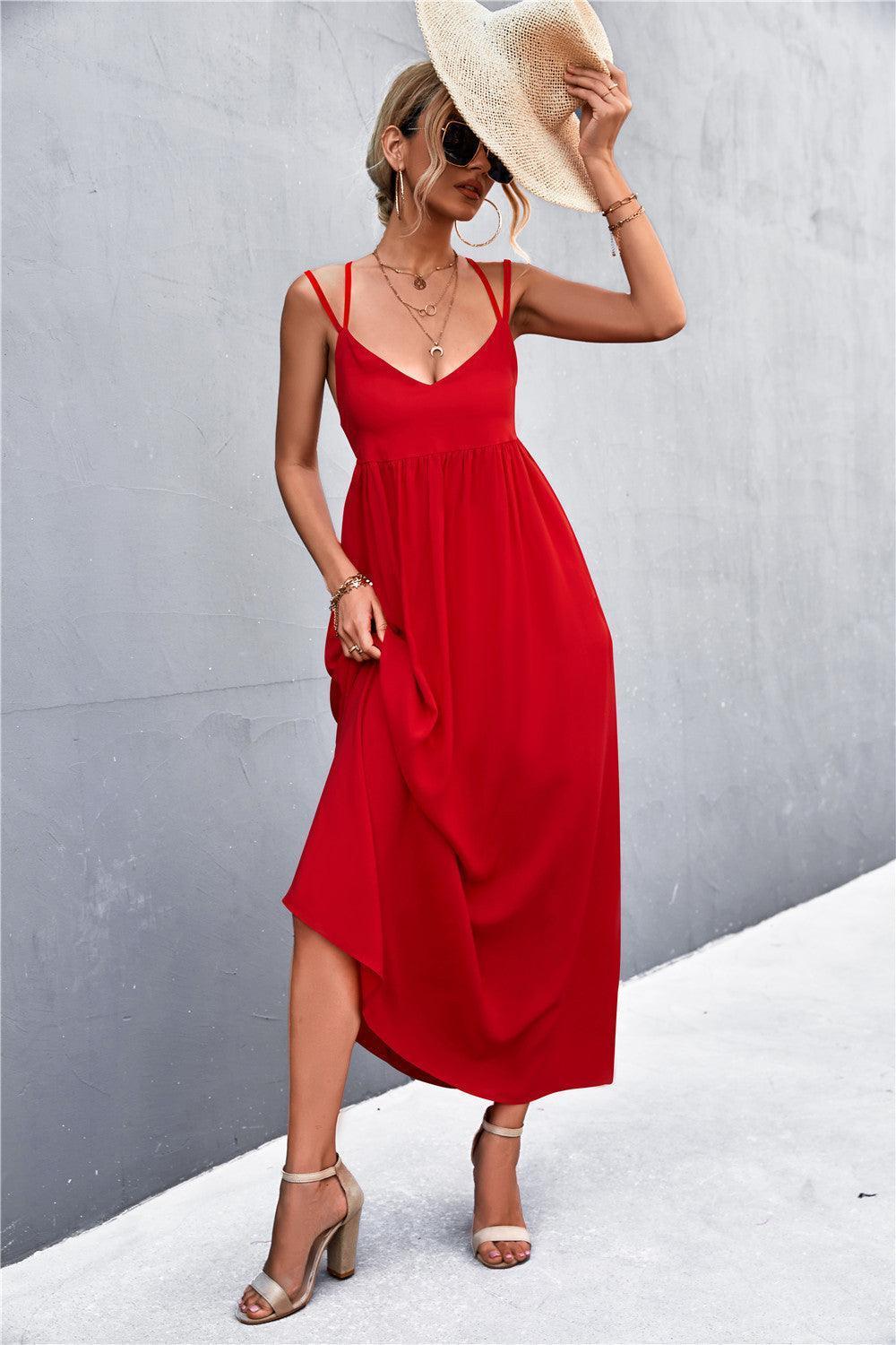 Embrace Imperfections Plunge Maxi Dress - MXSTUDIO.COM