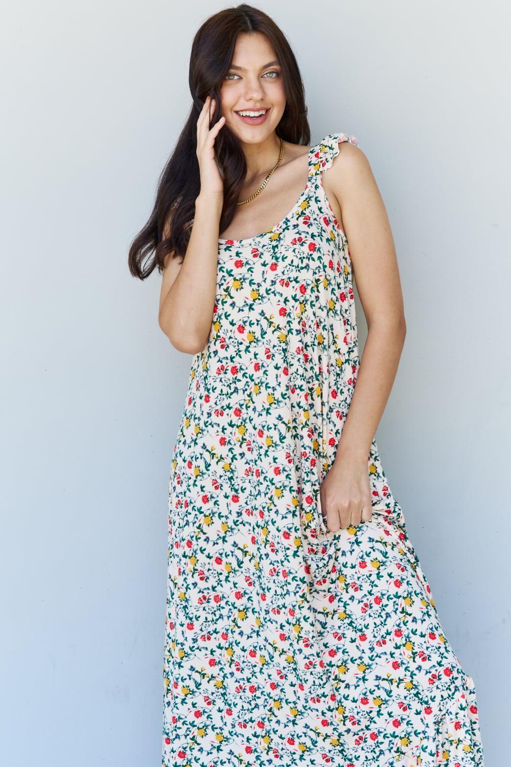 Eminently Wearable Floral Sleeveless Maxi Dress - MXSTUDIO.COM