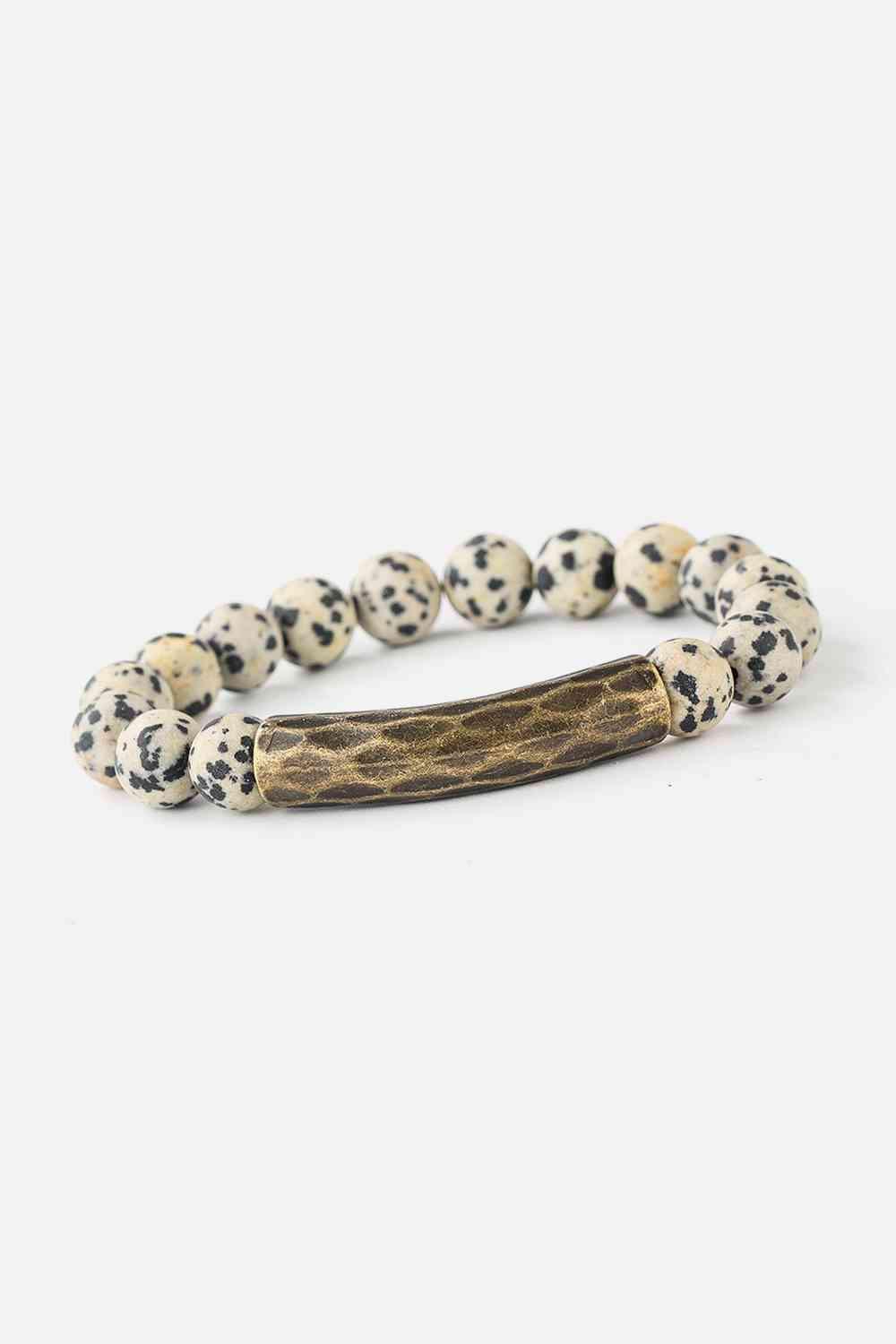 Emotion Emphasis Beaded Natural Stone Bracelet-MXSTUDIO.COM