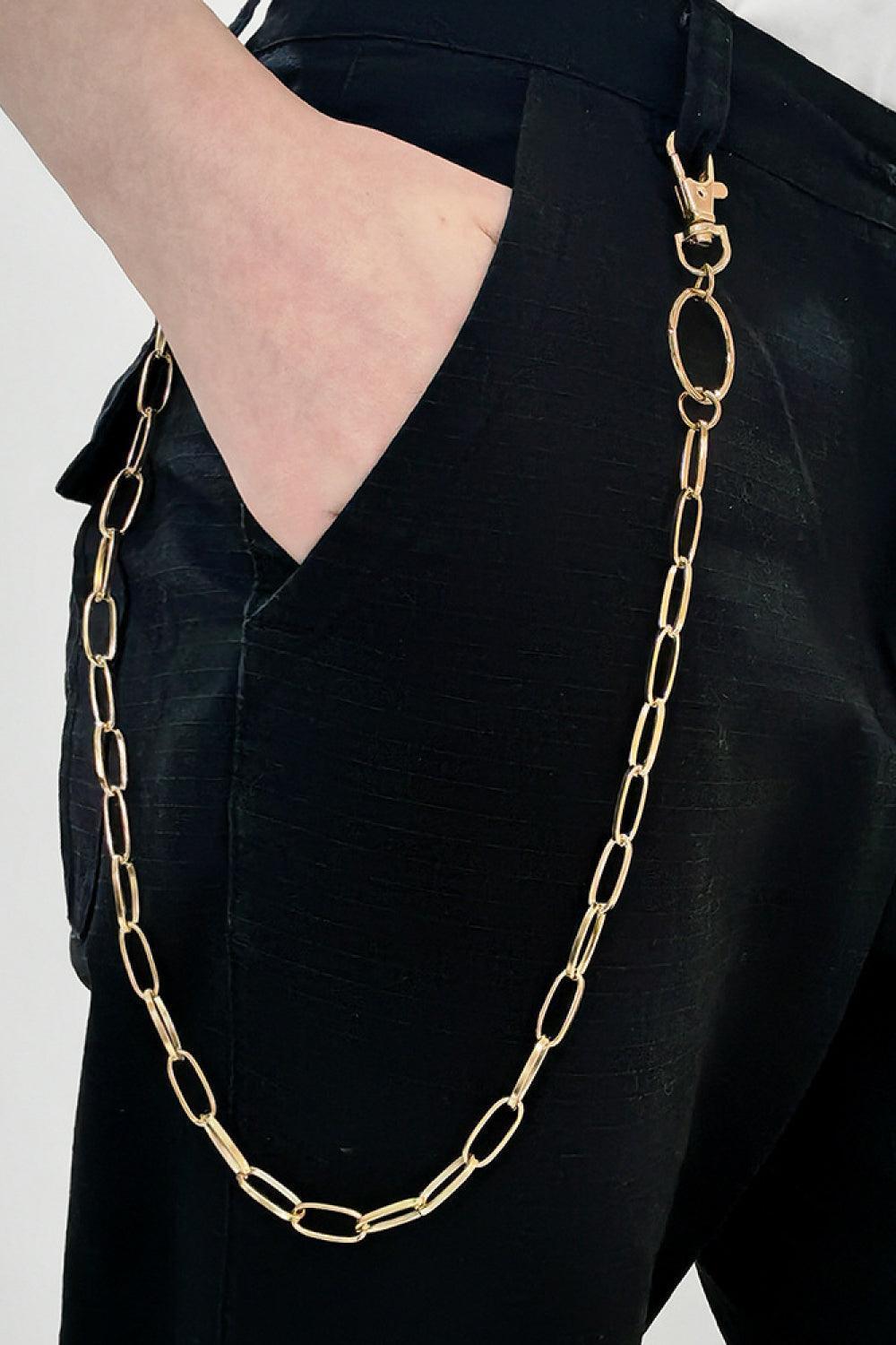 Empower Me Women's Iron Gold Chain Belt - MXSTUDIO.COM