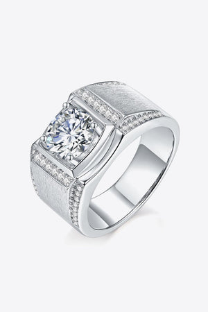 Enchanted 1 Carat Moissanite Ring Platinum-Plated - MXSTUDIO.COM