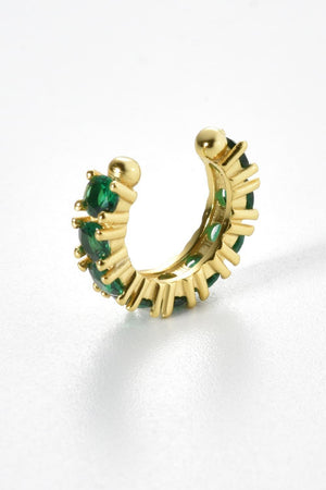 Encouraging Scene Inlaid Zircon Cuff Single Earring - MXSTUDIO.COM