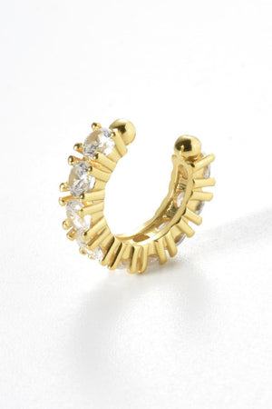 Encouraging Scene Inlaid Zircon Cuff Single Earring - MXSTUDIO.COM