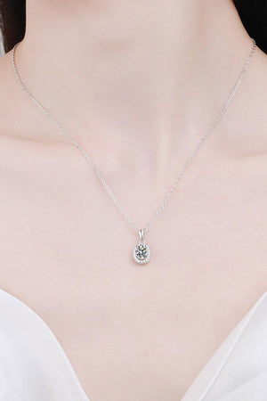 Encrusted 1 Carat Moissanite Oval Necklace - MXSTUDIO.COM